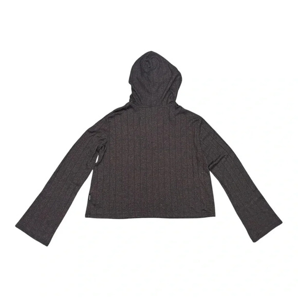 Athleta Harmony Hoodie Sweatshirt in Mahogany Heather Textured Lightweight - Picture 6 of 9